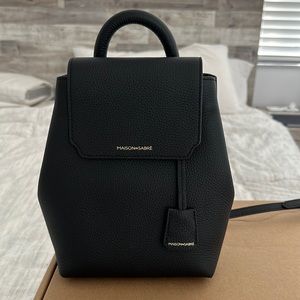 Maison de Sabré mini leather backpack black